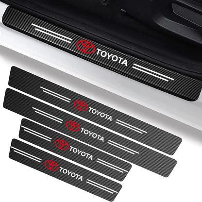 Emblaze - Carbon Fiber Door Sill Protector (Pack of 4)